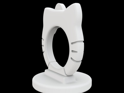Hello Kitty Cup Holder 3D Print Model 3D प्रिंट मॉडल