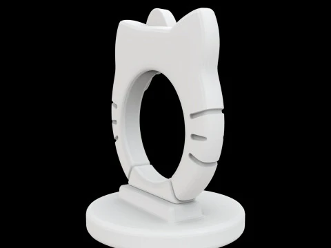 Hello Kitty bekerhouder 3D printmodel 3D printmodel
