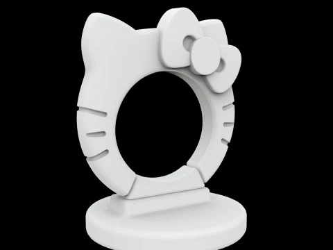 Hello Kitty bekerhouder 3D printmodel 3D printmodel