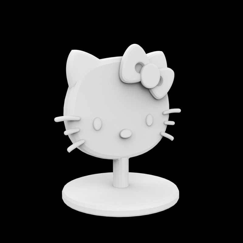 Hello Kitty 珠宝架 3D 打印模型 3D 打印模型 .c4d .max .obj .3ds .fbx .stl .blend