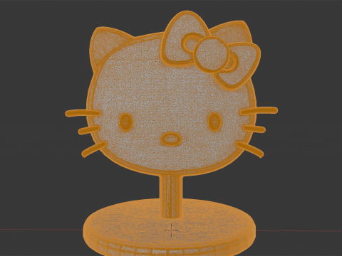Hello Kitty 珠宝架 3D 打印模型 3D 打印模型