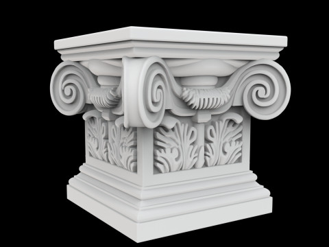 Mini Corinthian Pedestal 3D Print Model Modèles 3D en vedette