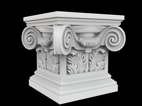 Mini Corinthian Pedestal 3D Print Model 3D Druckmodell