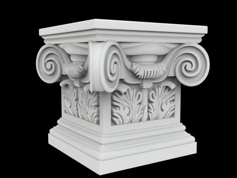 Mini Corinthian Pedestal 3D Print Model 3D Print Model