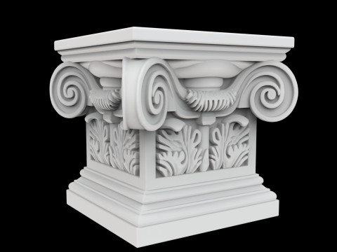 Mini Corinthian Pedestal 3D Print Model 3D Druckmodell