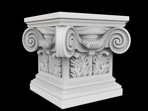 Mini Corinthian Pedestal 3D Print Model 3D Druckmodell
