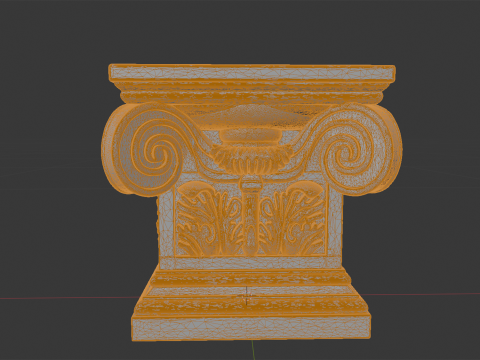 Mini Corinthian Pedestal 3D Print Model 3D Druckmodell