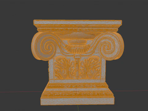Mini Corinthian Pedestal 3D Print Model 3D Print Model