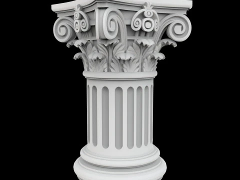 Mini Corinthian Pillar 3D Print Model 3D Print Model