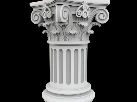 Mini Corinthian Pillar 3D Print Model 3D Print Model