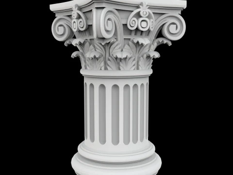 Mini Corinthian Pillar 3D Print Model 3D Print Model