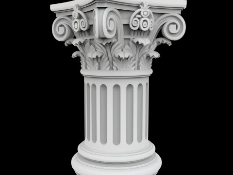 Mini Corinthian Pillar 3D Print Model 3D Print Model
