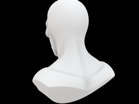 Spooky Ghost Bust 3D Print Model 3D Принт Модель