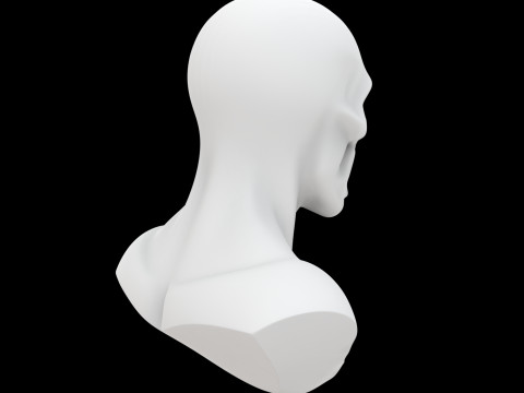 Spooky Ghost Bust 3D Print Model 3D Принт Модель
