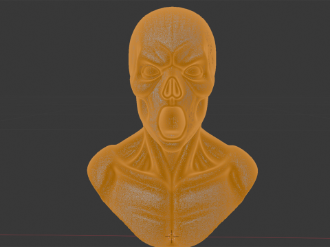 Spooky Ghost Bust 3D Print Model 3D Принт Модель