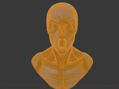Spooky Ghost Bust 3D Print Model 3D Print Model
