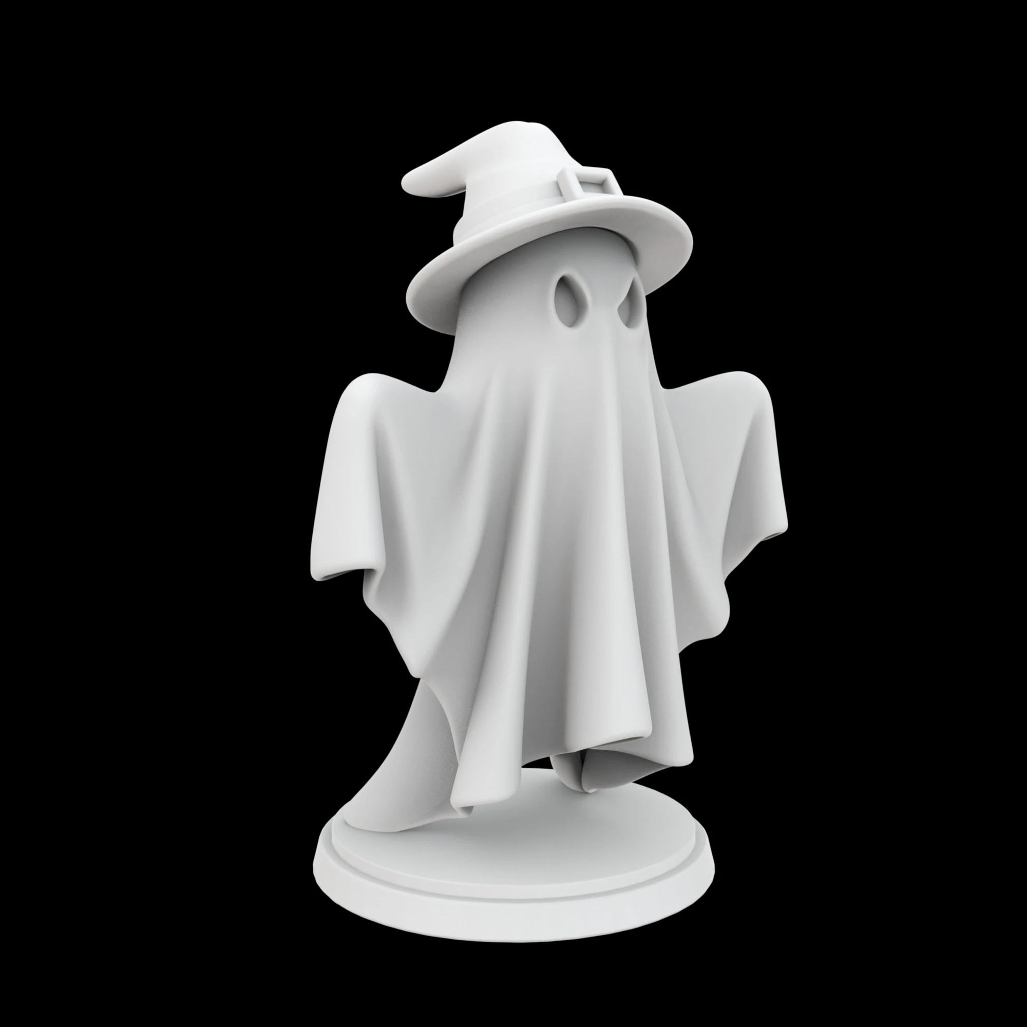 Spooky Ghost Figurine 3D Print Model 3D Print Model .c4d .max .obj .3ds .fbx .stl .blend 