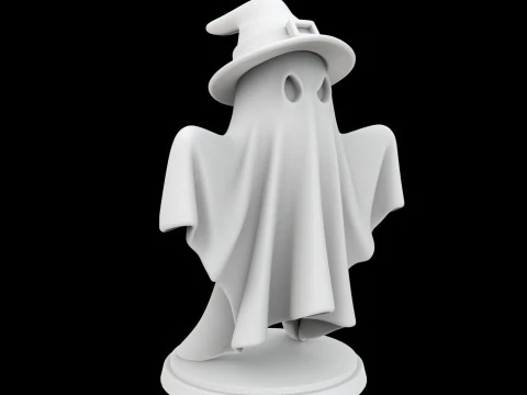 Фигурка жуткого призрака 3D модель для печати 3D Принт Модель