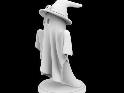 Spooky Ghost Figurine 3D Print Model 3D Принт Модель