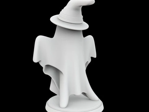 Spooky Ghost Figurine 3D Print Model 3D Print Model