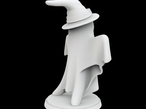 Spooky Ghost Figurine 3D Print Model 3D Print Model