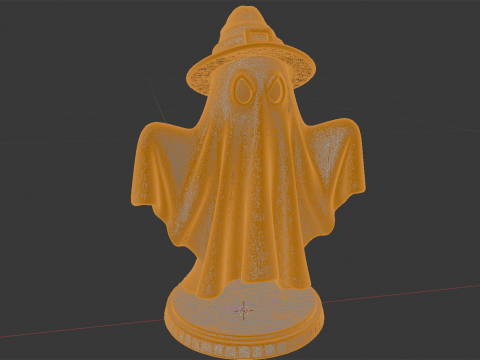 Spooky Ghost Figurine 3D Print Model 3D Принт Модель