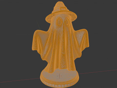 Spooky Ghost Figurine 3D Print Model 3D Print Model