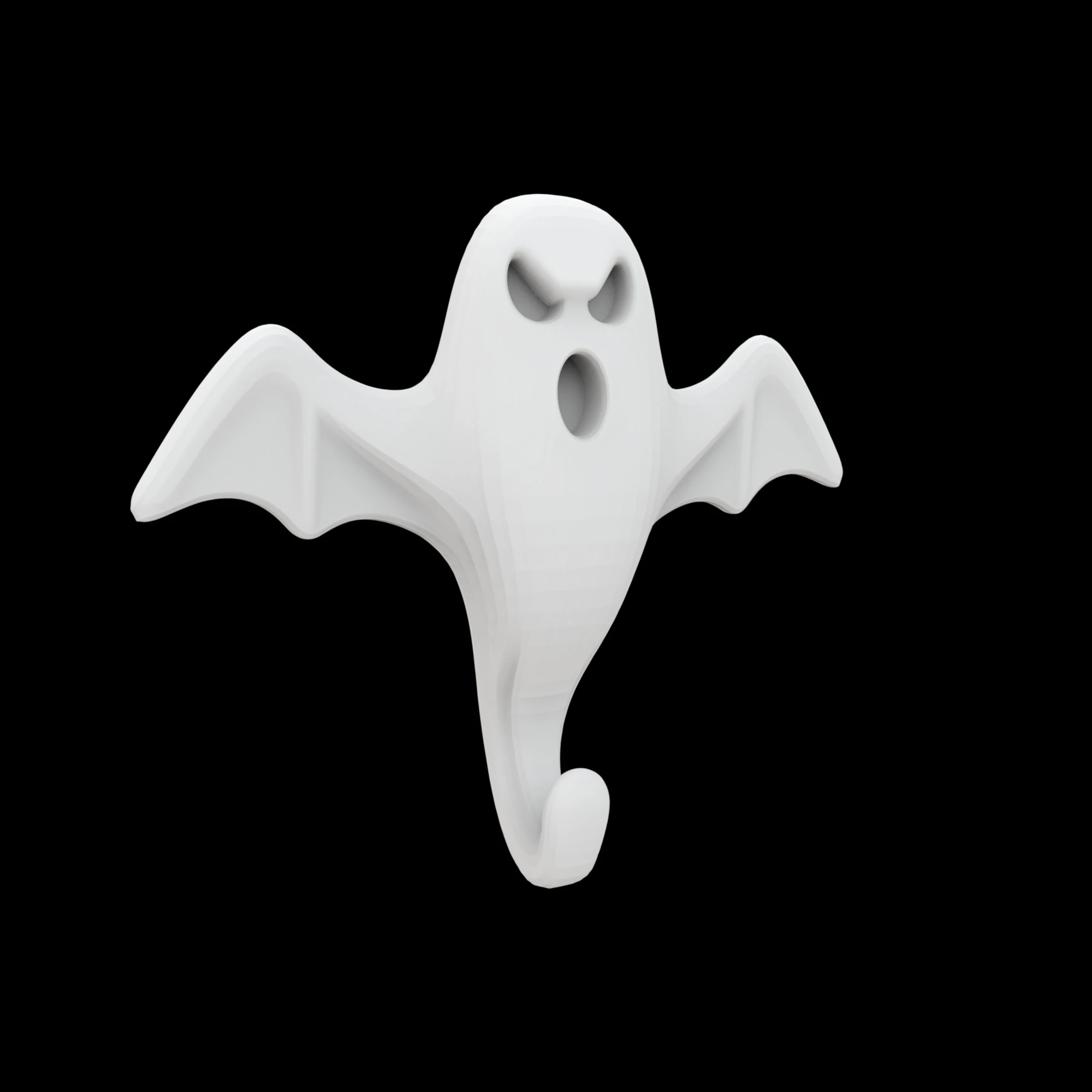 Spooky Ghost Wall Hook 3D Print Model 3D Print Model .c4d .max .obj .3ds .fbx .stl .blend 