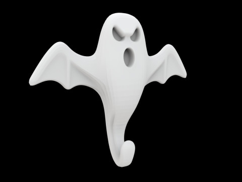Spooky Ghost Wall Hook 3D Print Model 3D Druckmodell