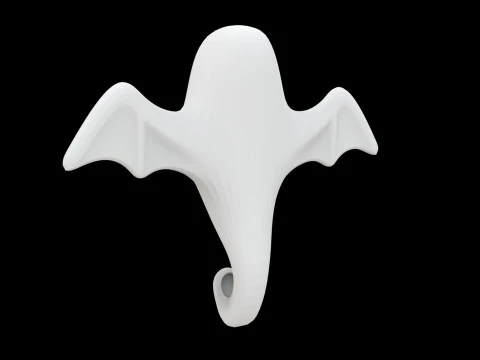 Spooky Ghost Wall Hook 3D Print Model 3D Print Model
