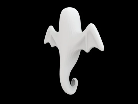 Spooky Ghost Wall Hook 3D Print Model 3D Print Model