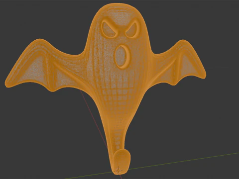 Spooky Ghost Wall Hook 3D Print Model 3D Print Model