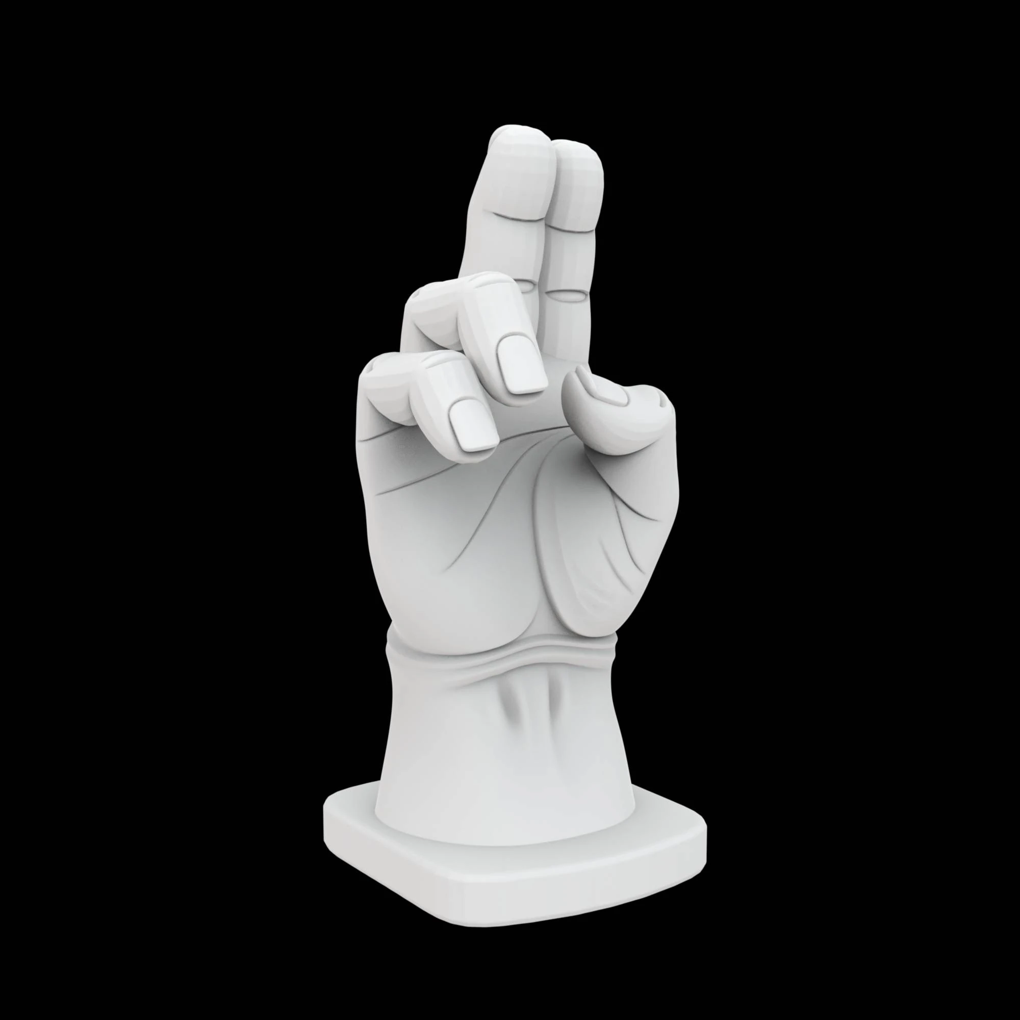 Thing Hand Figurine 3D Print Model 3D Print Model .c4d .max .obj .3ds .fbx .stl .blend