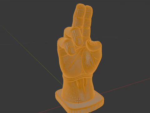 Thing Hand Figurine 3D Print Model 3D Print Model