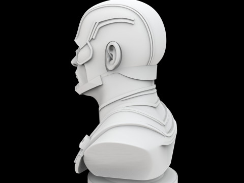 Captain America Hero Bust 3D Print Model 3D Принт Модель