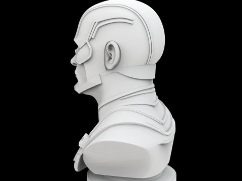 Captain America Hero Bust 3D Print Model 3D Print Model
