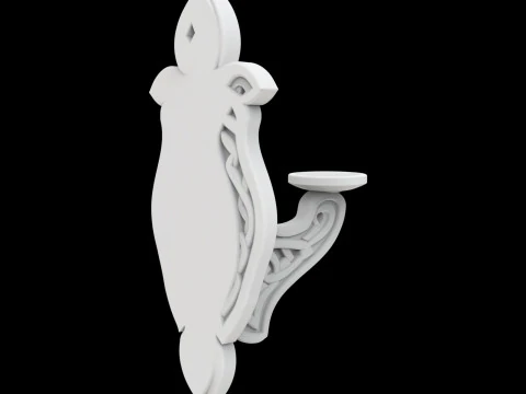 Celtic Knot Candle Sconce 3D Print Model 3D Print Model