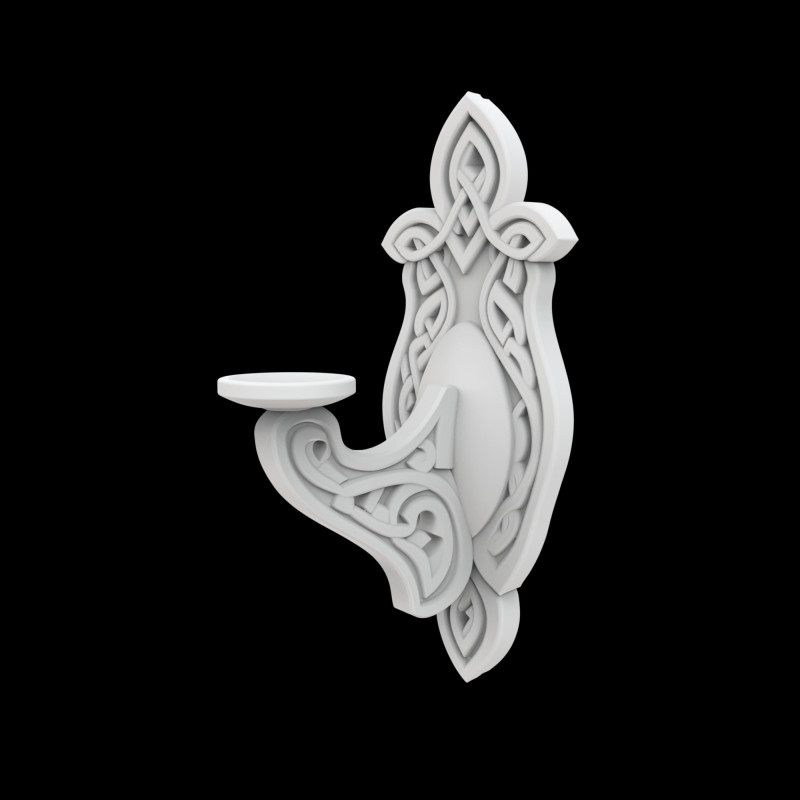 Celtic Knot Mum Aplik 3D Baskı Modeli 3D Baskı Modeli .c4d .max .obj .3ds .fbx .stl .blend 