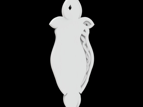 Celtic Knot Mum Aplik 3D Baskı Modeli 3D Baskı Modeli