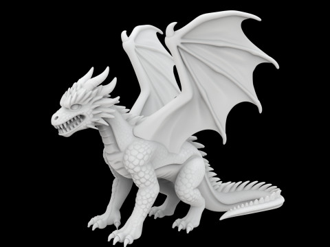 Dragon 3D Print Model 3D Druckmodell