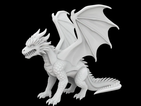 Dragon 3D Print Model 3D Print Model