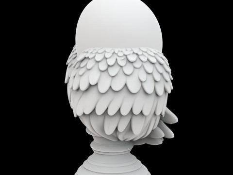 아기 천사 날개 기념 조각 3D 인쇄 모델 3D 프린트 모델