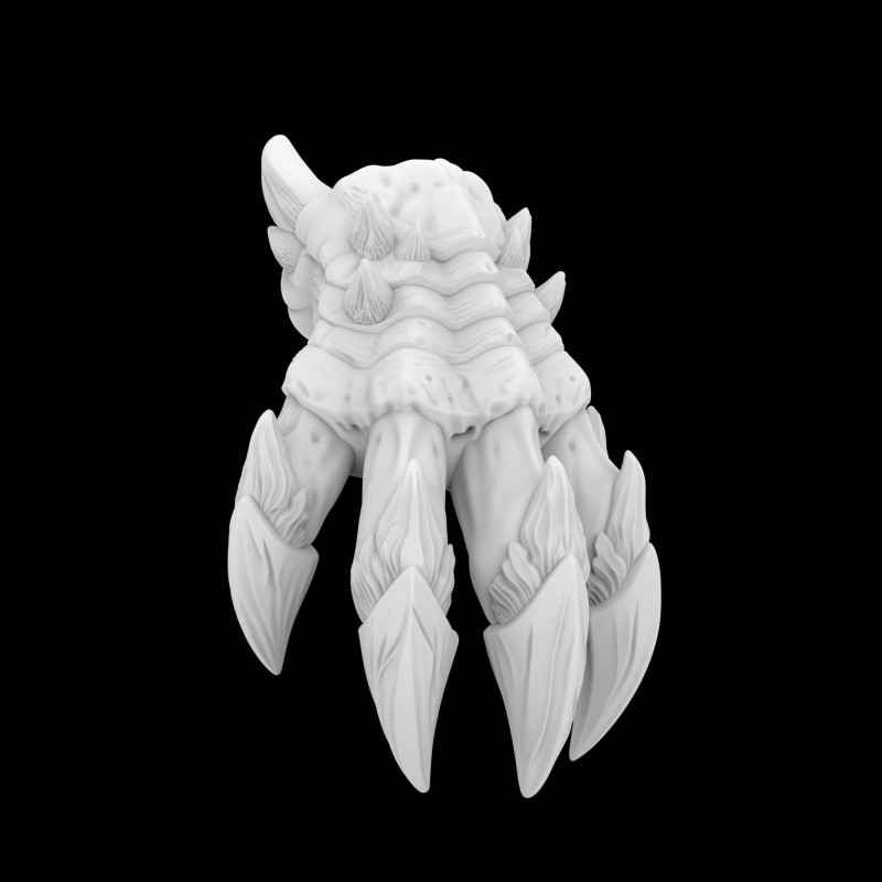 आइसड्रैगनक्लॉ 3डी प्रिंट मॉडल फ़ैंटेसी क्रिएचर 3D मॉडल .c4d .max .obj .3ds .fbx .stl .blend 