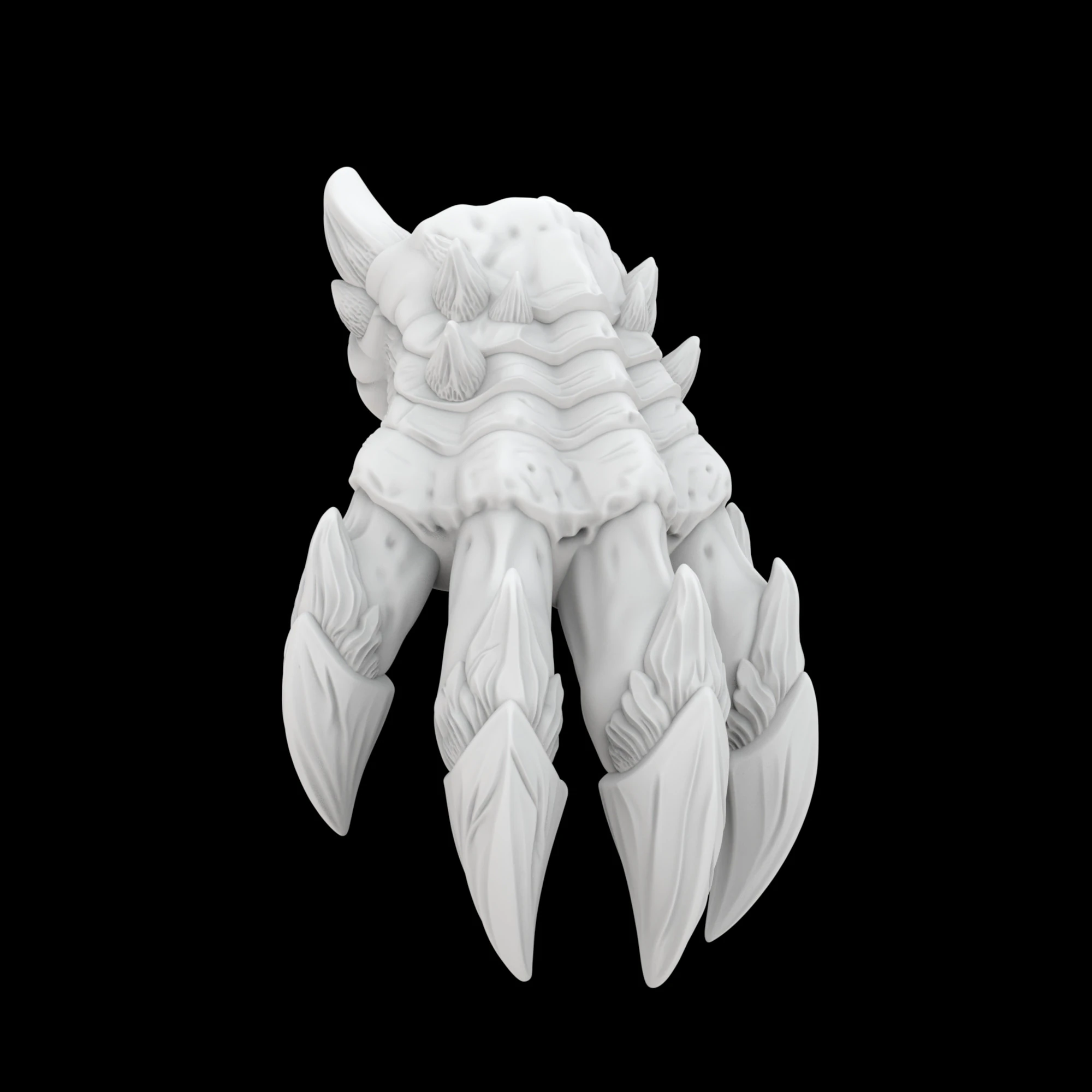 IceDragonClaw 3D Print Model Fantasy Creature 3D Model .c4d .max .obj .3ds .fbx .stl .blend 
