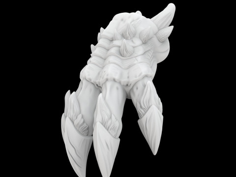 आइसड्रैगनक्लॉ 3डी प्रिंट मॉडल फ़ैंटेसी क्रिएचर 3D मॉडल