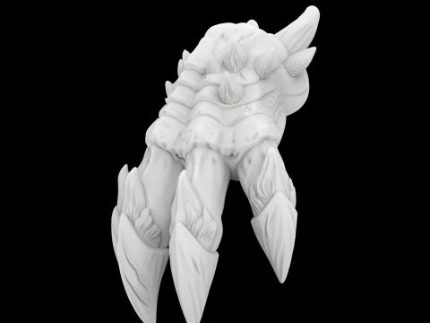 IceDragonClaw 3D Print Model Fantasy Creature 3D Model