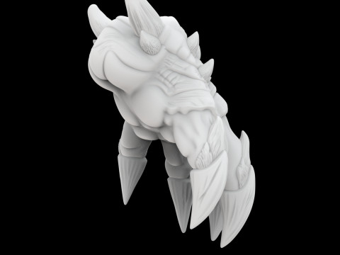 आइसड्रैगनक्लॉ 3डी प्रिंट मॉडल फ़ैंटेसी क्रिएचर 3D मॉडल