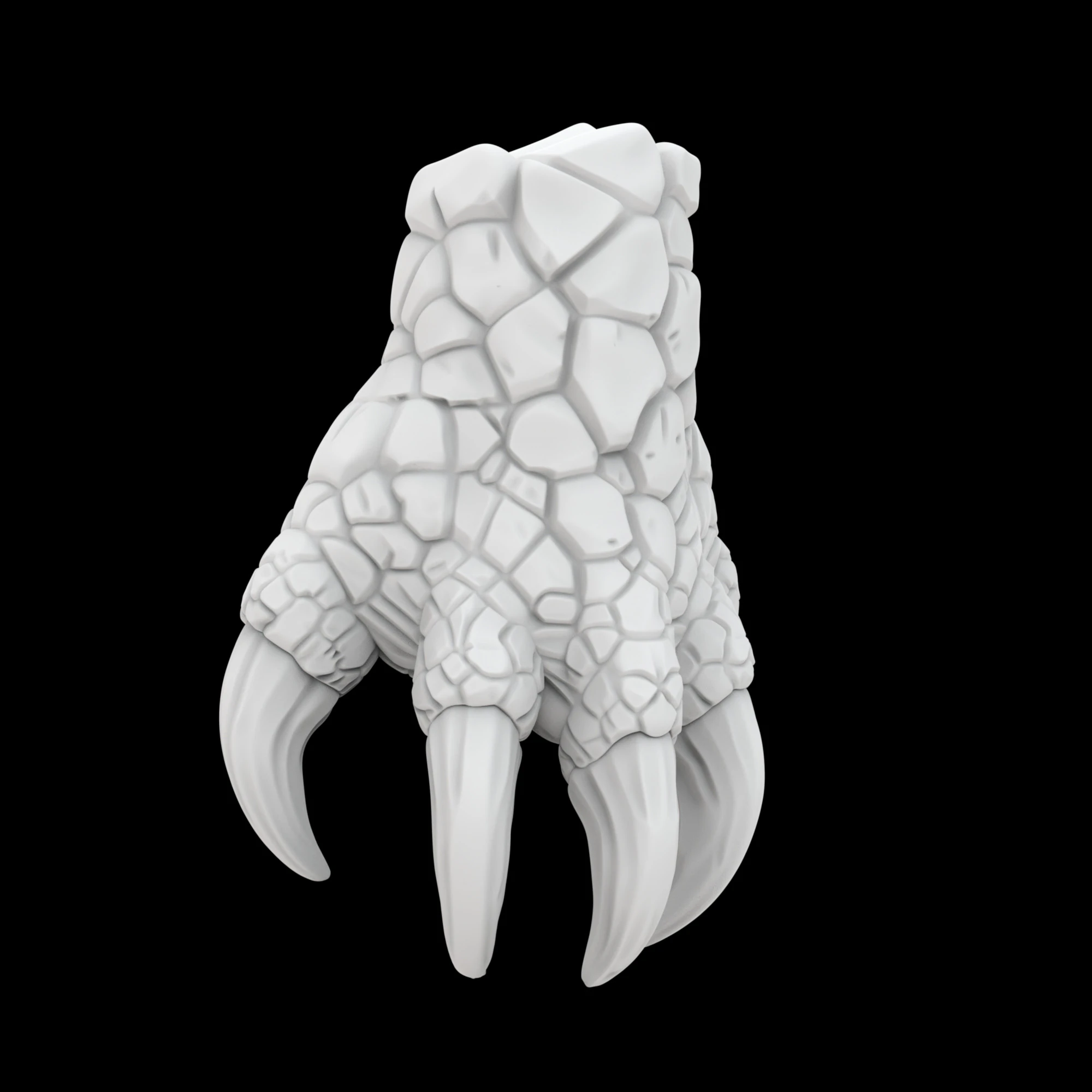 LavaDragonClaw 3D Print Model Fantasy Creature 3D Model .c4d .max .obj .3ds .fbx .stl .blend 