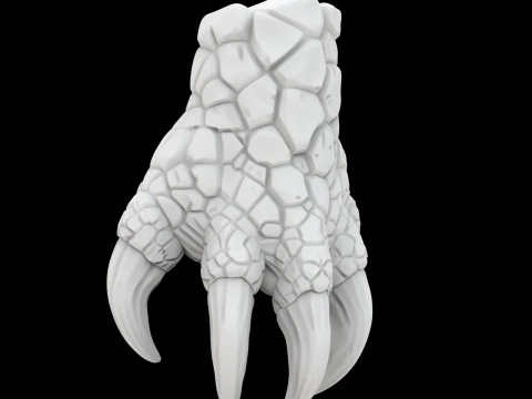 LavaDragonClaw 3D-модель для печати Фэнтезийное существо 3D Модель