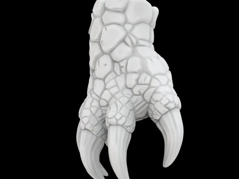 LavaDragonClaw 3D Print Model Fantasy Creature 3D Model